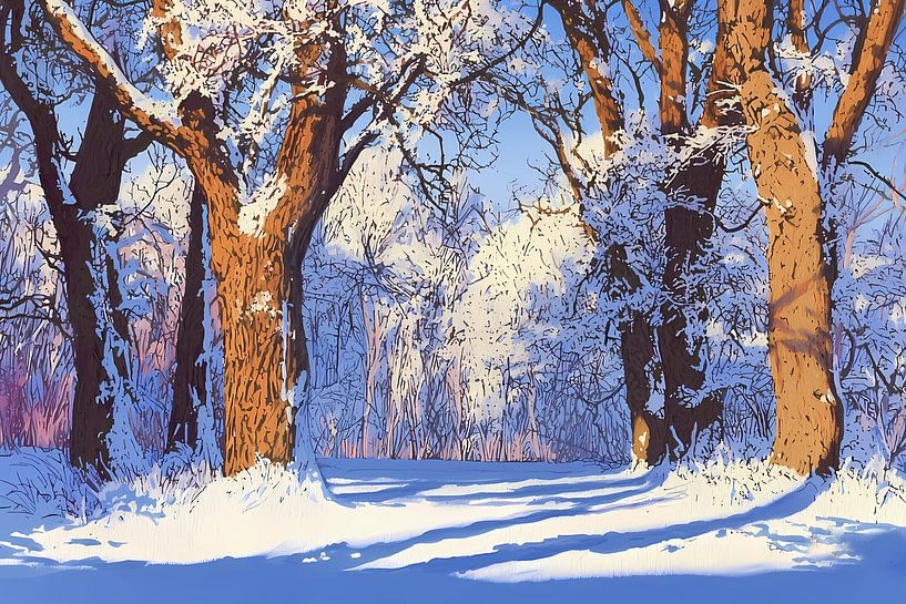 Jahreszeitenwald , Winter von Ariadna de Raadt-Goldberg