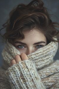 Winter views woman