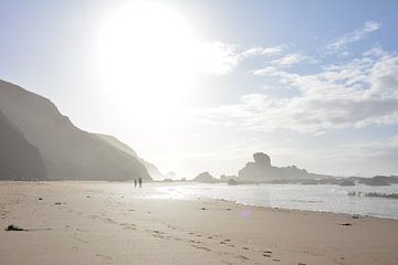 Nebel und Sonne am Strand von Oregon Vereinigte Staaten von My Footprints