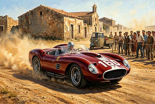 Targa Florio 1961 - Willy Mairesse in de Ferrari 250TRI/60