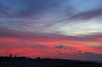 Avondrood bij Katwijk