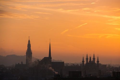 Zonsopgang Skyline Leuven