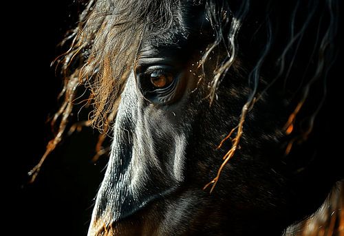 Symbole frison - Détail de la tête de cheval