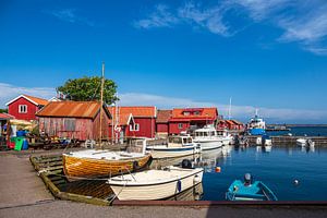 Hafen auf der Insel Käringön in Schweden
