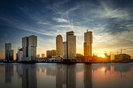 Rotterdam Kop van zuid weerspiegeling van Dennis Donders thumbnail