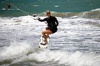Kitesurfers op het strand van Cabarete Dominicaanse Republiek van Roith Fotografie thumbnail