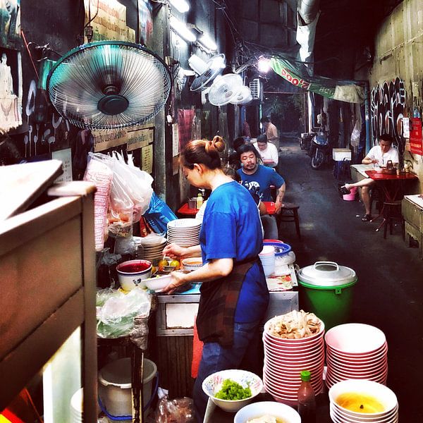 Steegjes in Bangkok van SPOOR Spoor