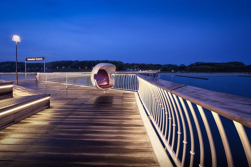 pier Koserow, view to the beach by Leinemeister