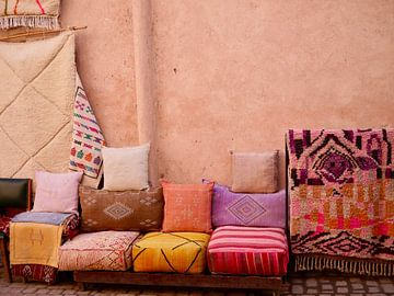 Banc de la médina de Marrakech sur Judith van Wijk