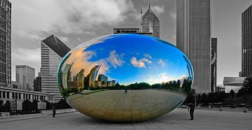 The Bean, Colorkey, Chicago by Denis Feiner