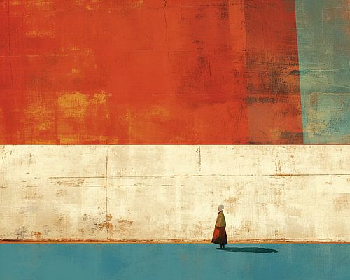 Pfad der farbenfrohen Stille