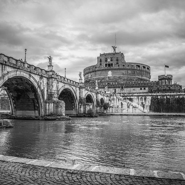 Italië in vierkant zwart wit, Rome par Teun Ruijters