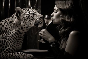 Un verre avec Leopard sur BlackPeonyX