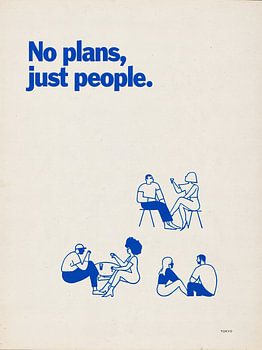 No Plans, Just People – Minimalist typography poster