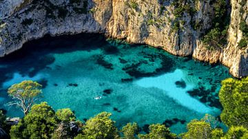 Calanque d'En-Vau in the Calanque National Park in France in summer