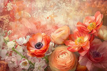 Bloemen Bloemen Lente van Poster Art Shop