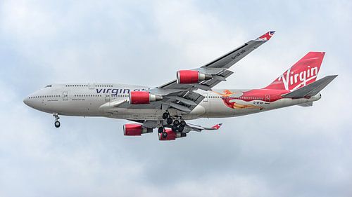 Avion de ligne Boeing 747-400 de Virgin Atlantic.