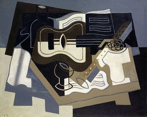 Gitaar en klarinet, Juan Gris
