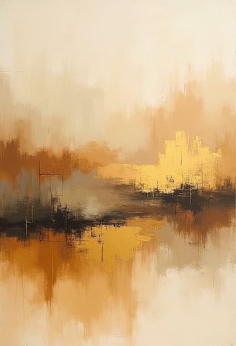 Serene Interplay of Beige and Gold.