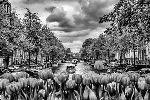 AMSTERDAM Herengracht | monochrom von Melanie Viola
