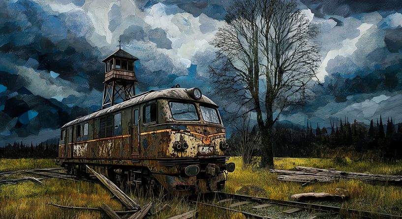 ce train est fait pour le ciel par Nick Wendt