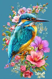 A Splendid Display of Colourful Birds and Flowers by Wall Wonder