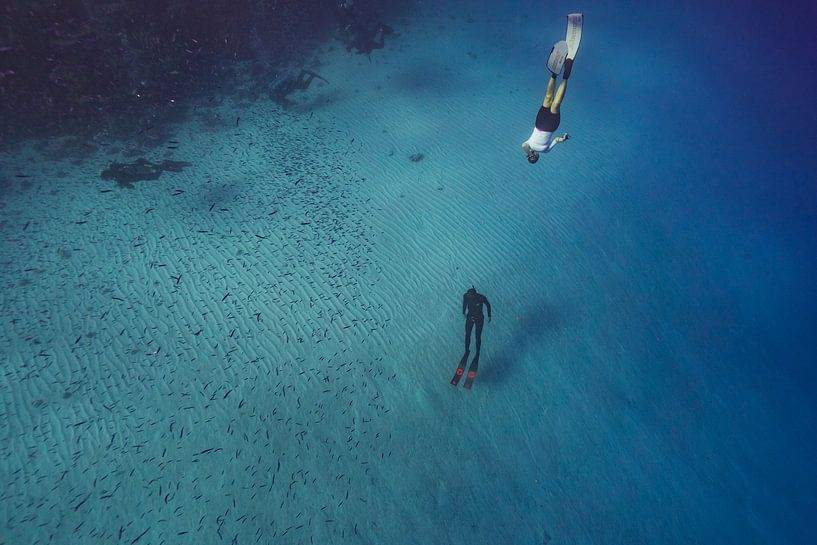 Freedivers meeting in The Big Blue by Eric van Riet Paap