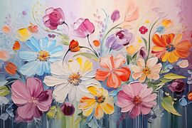 Flowers abstract by Richards Fine Art