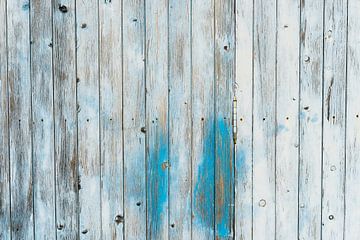 Rustieke blauw gekleurde houten achtergrondtextuur met kopieruimte van Alex Winter
