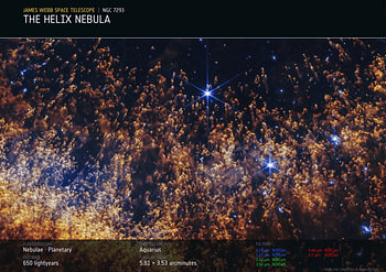 The Helix Nebula | NGC 7293 | James Webb Space Telescope