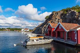 View of the village of Brekkestø in Norway by Rico Ködder
