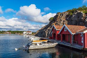 Blick auf das Dorf Brekkestø in Norwegen