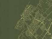 Kaart van Noordwijk in Groen Goud van Map Art Studio thumbnail