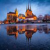Erfurt - Cathedral square in the mirror by Martin Wasilewski