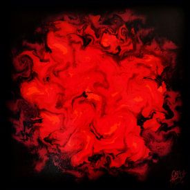  Red in Black van Christoph Van Daele