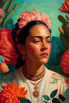 Frida Portrait von Claudia Rotermund