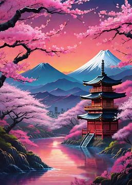 Japans landschap van Giandra Safaraz