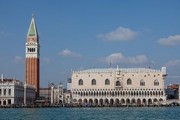 Doge's palace seen from the water by Joost Adriaanse