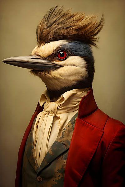Portrait of a posh bird by But First Framing