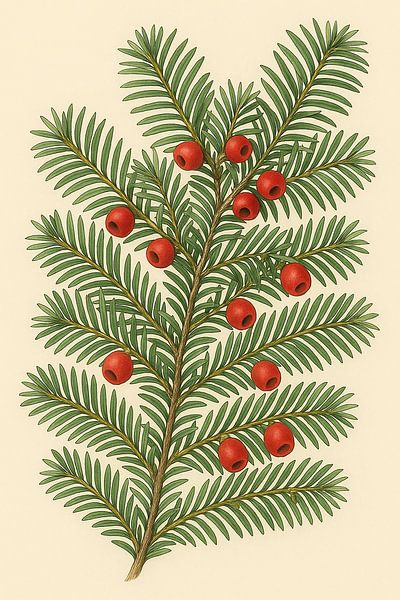 Taxus.Taxusstudie – Arillus &amp; Naaldwerk van Bert Quaedvlieg
