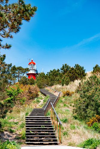 Vuurtoren ''de Vuurduin'' op Vlieland.