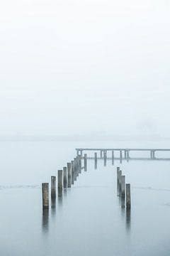 Winterse ochtend in Friesland van Lydia