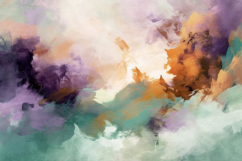 Enigma of Colours | Abstract Painting by Eye catching paintings