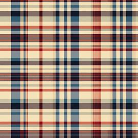 Vintage Plaid # XXXI by Whale & Sons