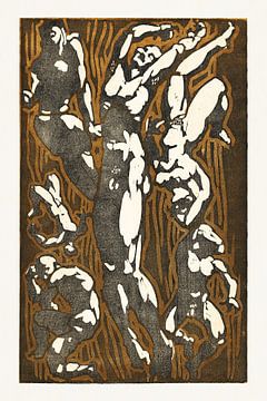 Nackte Figuren in verschiedenen Posen, Reijer Stolk (1906-1945) von Atelier Liesjes