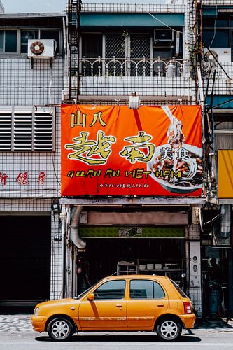 Straatbeeld in Hualien, Taiwan