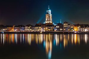 Deventer bij nacht van Martin Podt