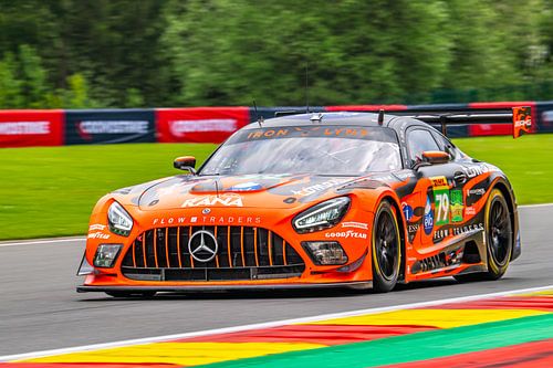 La Mercedes-AMG GT GT3 sur le circuit de Spa-Francorchamps