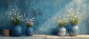 Modernes Blumenstillleben