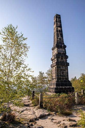 Elbezandsteengebergte: Wettin obelisk op de Lilienstein